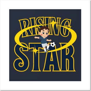Rising Star - Soccer Kids Design Posters and Art